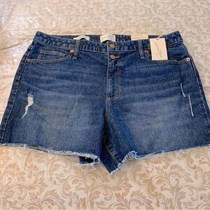 Universal Thread Denim Shorts ‘Vintage Stretch’ Dark Wash Sz 16 NWT Gorgeous